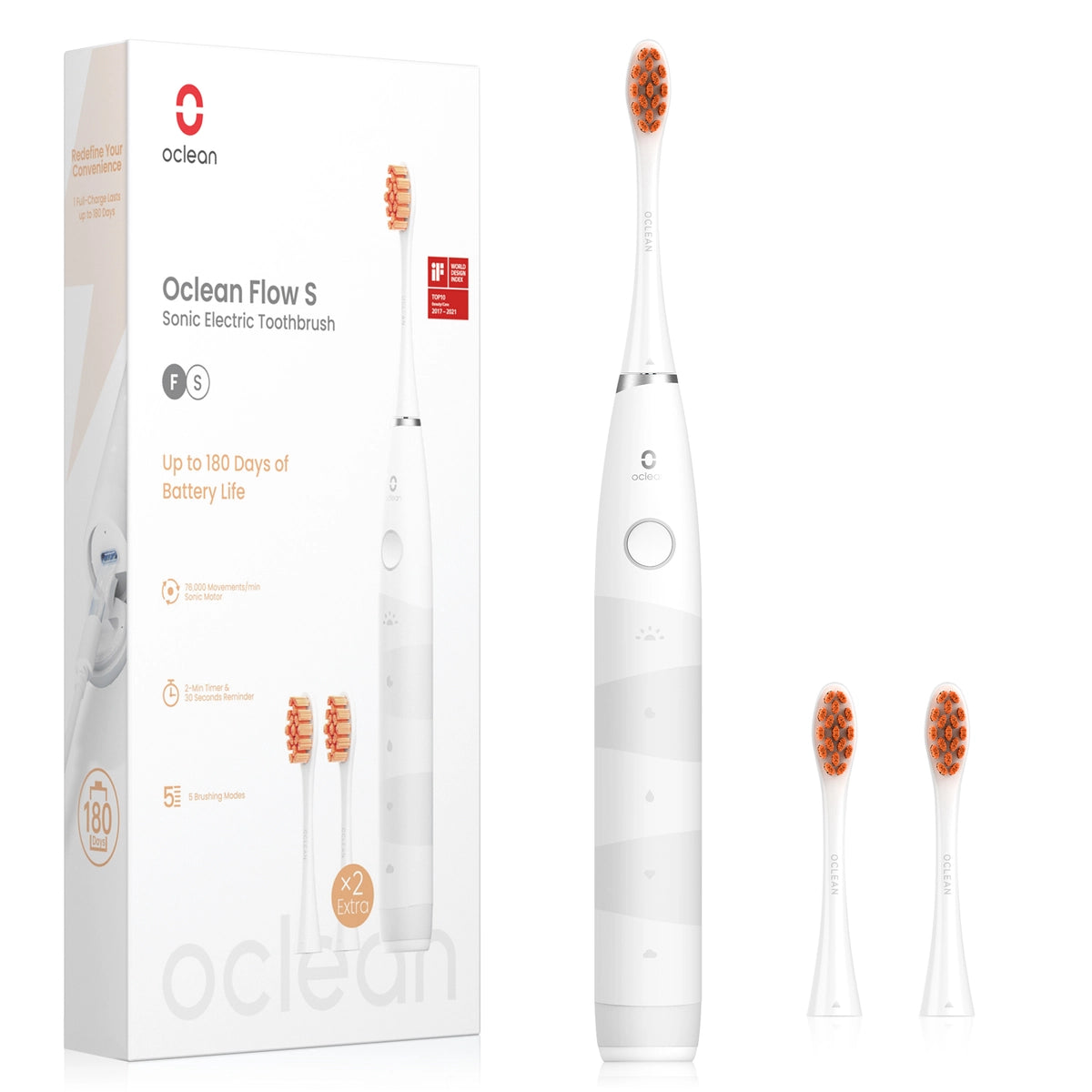 Oclean Flow Cepillo de Dientes Sónico - Con Caja