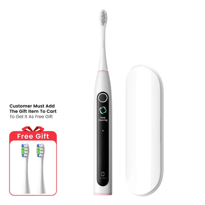 Cepillo de Dientes Sónico Inteligente Oclean X Lite S - Gris con 2PCS de Regalo 1