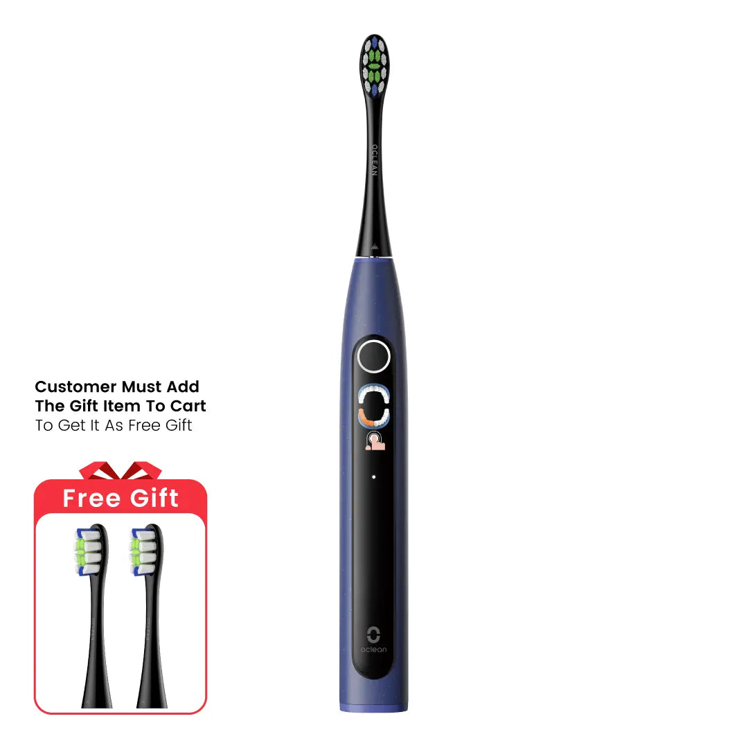 Cepillo de Dientes Sónico Inteligente Oclean X Lite - Azul con 2PCS de Regalo 1