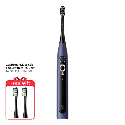 Cepillo de Dientes Sónico Inteligente Oclean X Lite - Azul con 2PCS de Regalo 1