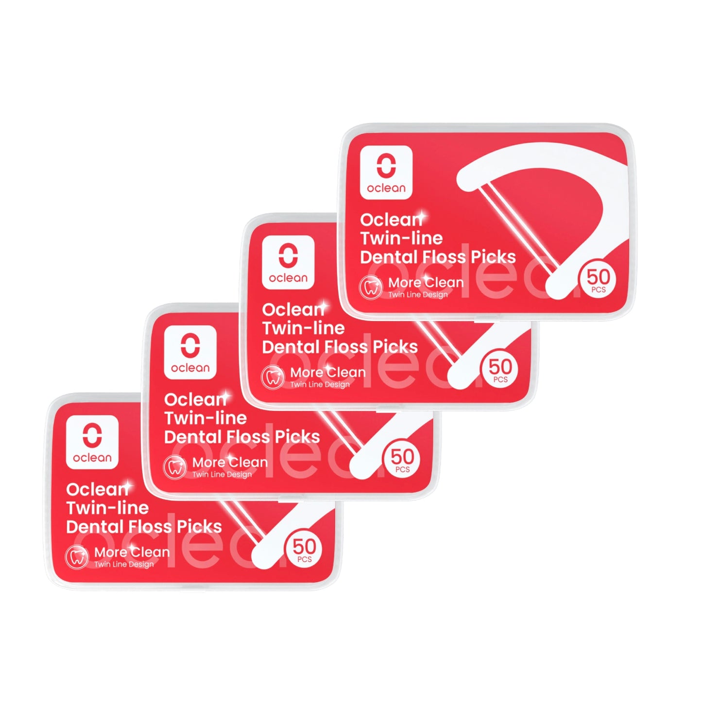 Oclean Twin-line Dental Floss Picks - 4ct