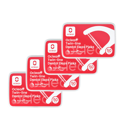 Oclean Twin-line Dental Floss Picks - 4ct